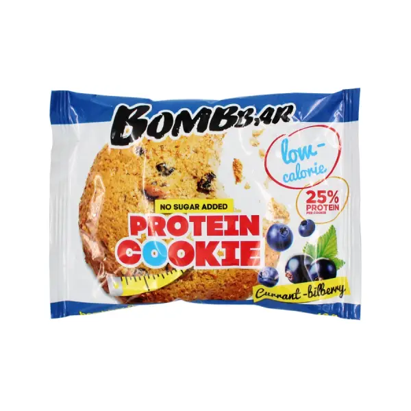Bombbar Печенье протеиновое СМОРОДИНА-ЧЕРНИКА 40 гр
