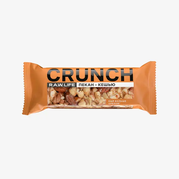 R.A.W. LIFE Ореховый батончик CRUNCH Пекан-Кешью 40 гр.