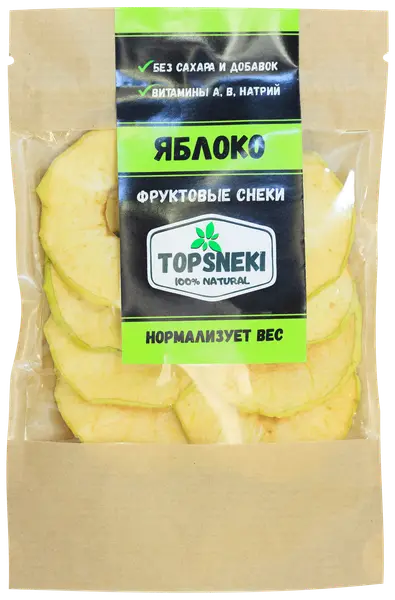 TOPSNEKI Снеки Яблоко 30гр.