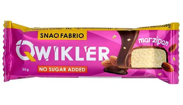 SNAQ FABRIQ Батончик глазированный QWIKLER Марципановый 35 гр