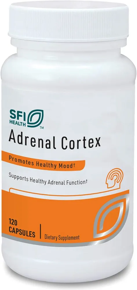 Klaire Labs Adrenal Cortex для поддержки надпочечников для управления уровнем кортизола 120 капсул