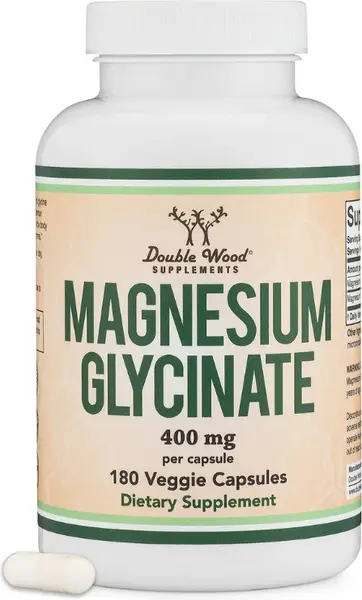 Double Wood Supplements Magnesium Glycinate глицинат магния180 капсул.