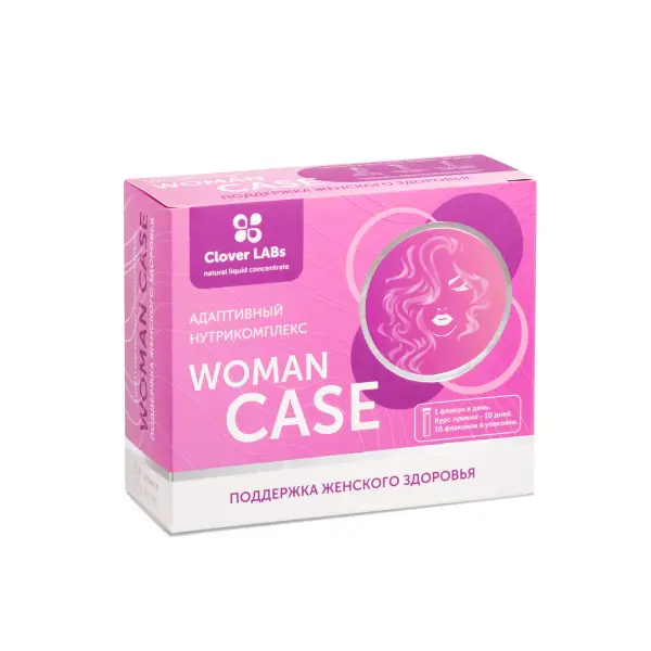 Clover Labs "Women Case" Поддержка женского здоровья 10 флаконов