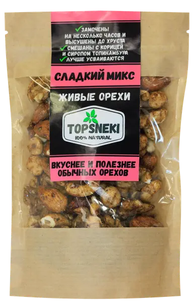 TOPSNEKI Орехи сладкий ореховый микс 60гр.