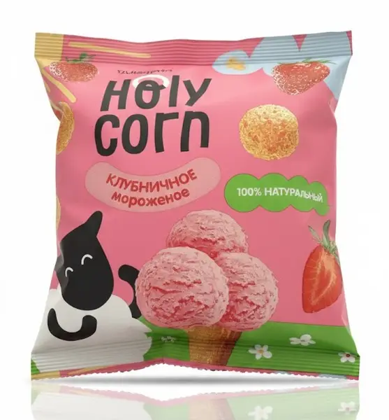 HC Кукурузные шарики "Клубничное мороженое" 30 гр.