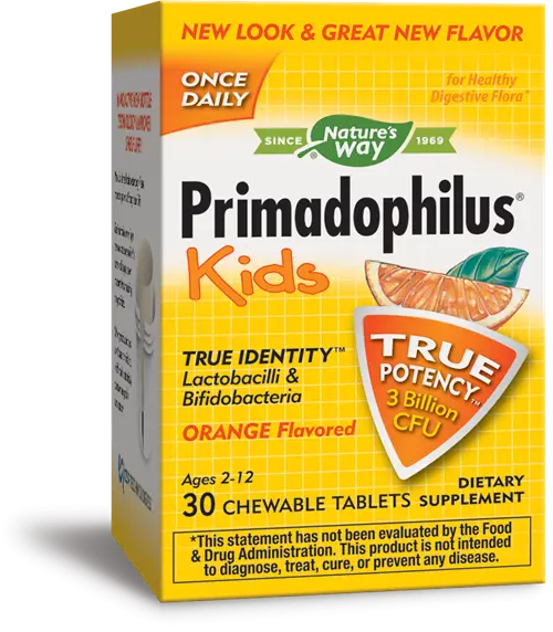 NATURE`S WAY PRIMADOPHILUS KIDS ORANGE 30 tab.
