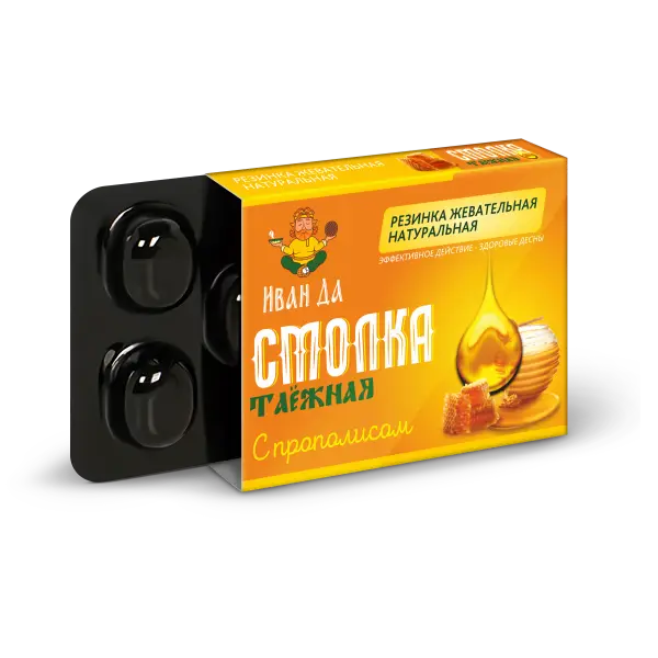 ИД Резинка жеват. "Смолка таежная с прополисом"  0,8 гр.