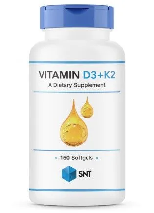 SNT Vitamin D3+K2 (Витамин Д3+К2) 150 капсул
