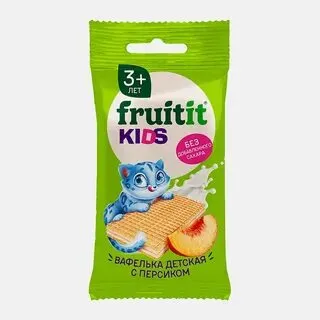 Fruit it kids Шабдалы вафлилері 20 гр. * 30 дана.