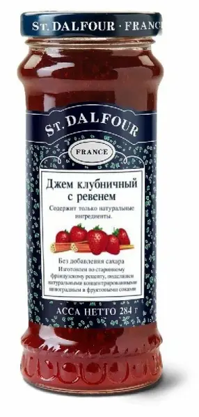 St.Dalfour Джем из клубники и ревня 284гр.