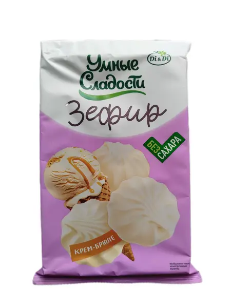 «Умные сладости» крем-брюле дәмі бар зефирі 50гр.