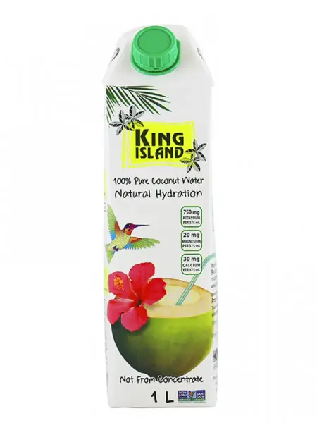 King Island Кокосовая вода без сахара (Amarica) 1000 мл.