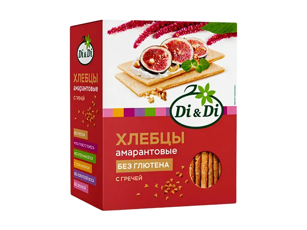 Хлебцы амарантовые "Di&Di" с гречей 195гр.