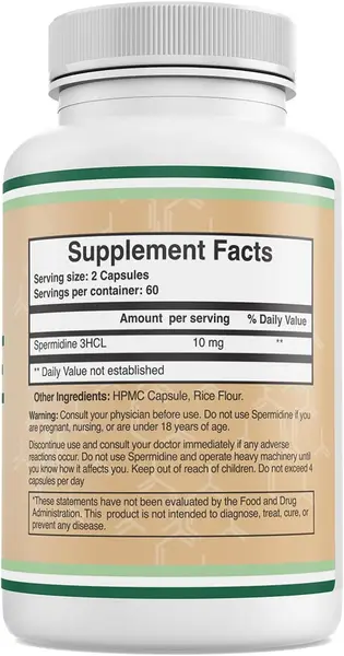 Double Wood Supplements Spermidine.