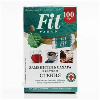 Fit parad №10 Заменитель сахара на основе стевии 100 гр.