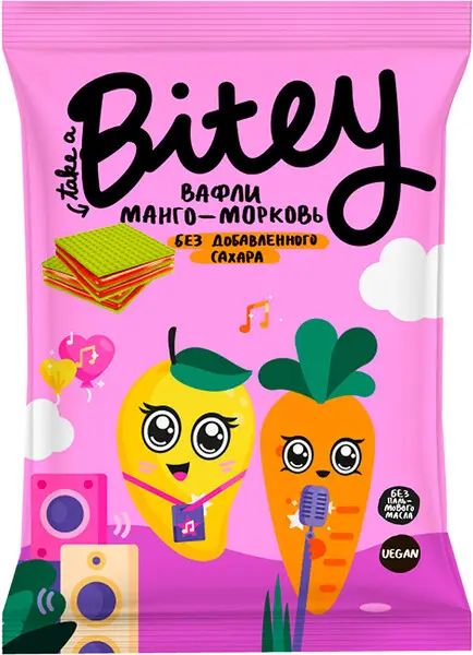 Bitey Вафли Манго-Морковь 35гр