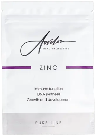Acvelon Zinc / Цитрат Цинка для поддержания иммунной системы, здоровья кожи, волос и ногтей (15мг.)  30 шт.