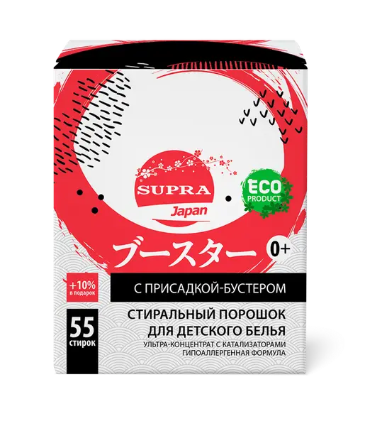 SUPRA Присадка-Бустер Эко порошок для детского белья 1100гр.