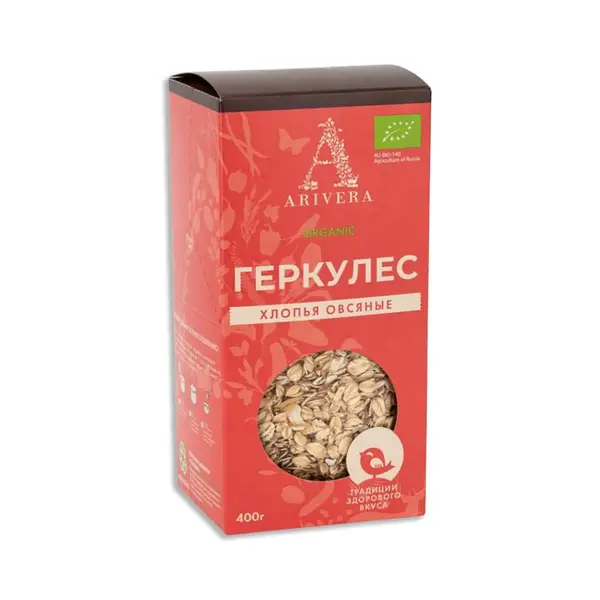 Аривера Хлопья овсяные "Геркулес" быстрого приготовления 400 гр.