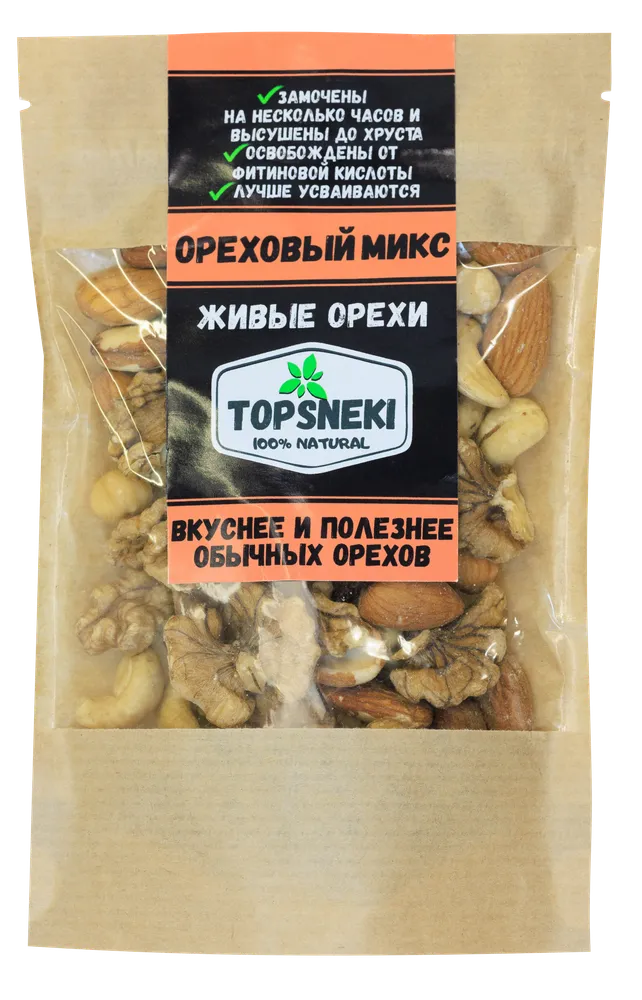 TOPSNEKI Орехи ореховый микс 70гр.