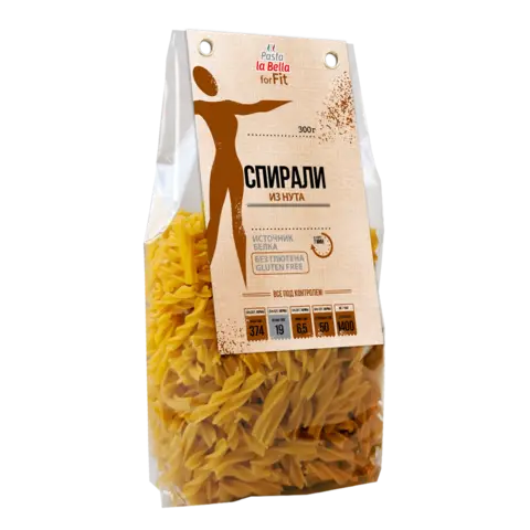Pasta la Bella for Fit Спиральки из нута без глютена 300 гр.