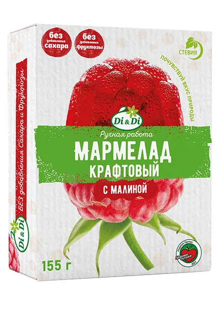 Таңқурай қосылған "Di&Di" қолөнер желе-формалы Мармелад 155гр