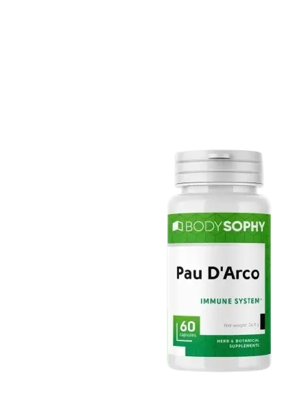 BODYSOPHY Пау Д Арко Pau D'arco (для сильного иммунитета) 60 капсул.